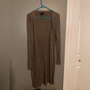 Brown long cardigan